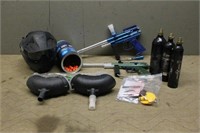 (2) Paint Ball Guns With Accessories,