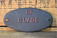 Clyde Engine Depot Plate - BRASS