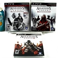 3 jeux PS3 de la série ASSASIN'S CREED