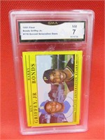 1991 Fleer Bonds/Griffey Jr Baseball Card GMA 7NM