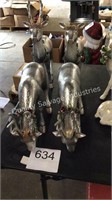 1 LOT (4) DEER DECORATIVE