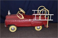 Mid 20th C metal painted Murray fire truck pedal c