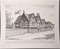 Vintage Hall's Croft John Mortlock Print