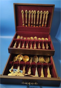 Supreme Cutlery Silverware Set in Wood Box