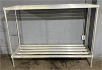 (SM) 2 Shelf Aluminum Storage Rack Heavy Duty 6ft