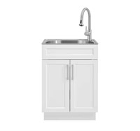 All-in-One Stainless Steel 24 in Laundry Sink