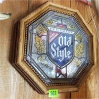 Heileman's Old Style Lighted Beer Sign-Untested