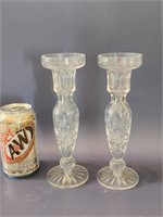 Cut Crystal Candle Holders
