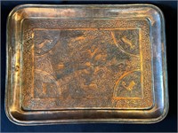 Persian Hammered Copper Tray