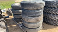 10.00-20 Truck Tractor Tires w/ Steel Rims