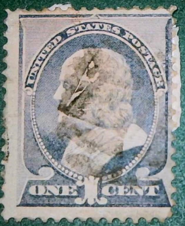 USA # 206 Franklin Stamp 1887