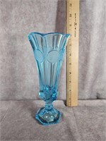 AQUA BLUE FOSTORIA COIN GLASS