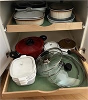 Contents of Kitchen Cabinet- Casserole Dishes++