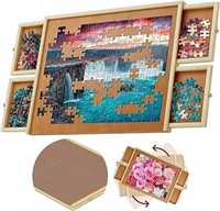 1000 Piece Wooden Jigsaw Puzzle Board - 4 Drawers,