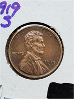 High Grade 1919-S Wheat Penny