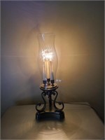 3 candle hurricane style lamp