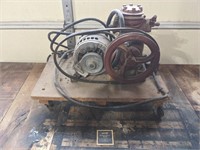 Vintage Compressor/Electric Motor Cart