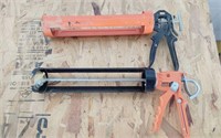 2 LARGE HEAVY DUTY CAULKING GUNS