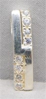 Sterling Silver CZ pendant.