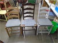 QTY (3) VINTAGE CHAIRS