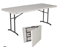 Lifetime - 6' Ft Foldable White Table