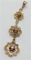 10k Gold Antique Diamond Pendant