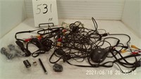 ASSORTMENT OF WIRES AND MOUSE