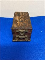 Antique Coil Nice Wood Box
