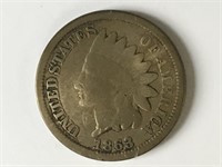 1863 Indian Head Cent  VG