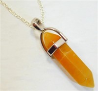 Citrine Healing Point Pendant with 20" Chain