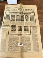 WW2 Springer Tribune Pearl Harbor Roll Call