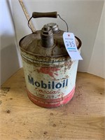 Vintage MobilOil 5 Gal Can