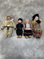 Vintage real seal fur doll and Netherland style