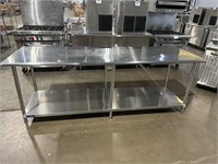 96” x 30” x 35” Stainless Table