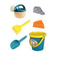 Tideland Kids Multi-Colour Sandbox Toy Tools Set