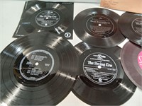 Nine Floppy Thin 45RPM Vinyl Records