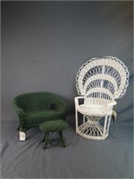 Wicker Doll Furniture -Pieces