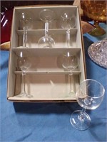 Crystal Liqueur Glasses new in box