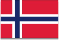 Norway Flag Car Magnet Decal, 4x6 Inches