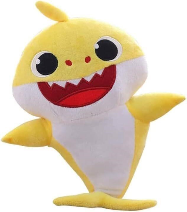 Baby Cute Plush Toy Shark with Music & Light