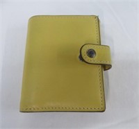 LADIES COACH YELLOW LEATHER WALLET