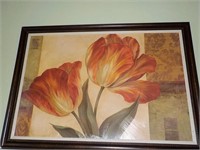 Flower picture signed Gladding 41x29
