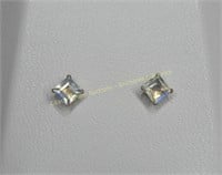 14K Yellow gold moonstone (0.54 cts) earrings