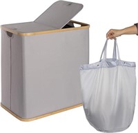 Bamboo Laundry Sorter Box