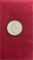 1952 FRANKLIN SILVER HALF DOLLAR