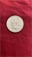 1954 FRANKLIN SILVER HALF DOLLAR