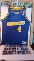 F4)  Chris Webber JERSEY and Cards