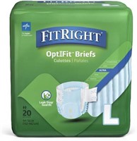 $58  FitRight Ultra Adult Diapers, Large, 80 Count
