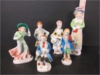 LOT OF 6 OCCUPIED JAPAN PORCELAIN FIGURINES