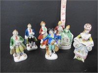 LOT OF 6 OCCUPIED JAPAN PORCELAIN FIGURINES